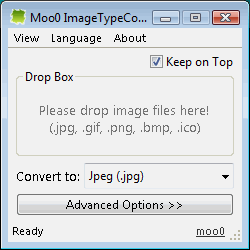 Moo0 Image Converter 1.35 software screenshot