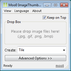 Moo0 Image Thumbnailer 1.21 software screenshot