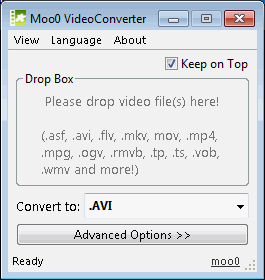 Moo0 Video Converter 1.17 software screenshot