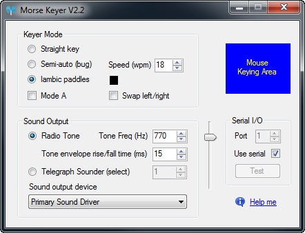 Morse Code Tools 2.5 software screenshot