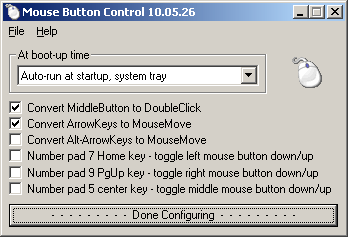 Mouse Button Control 14.04.01 software screenshot