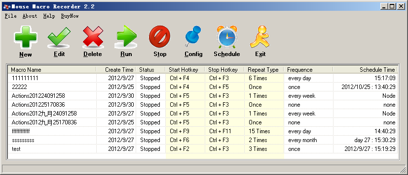 Mouse Macro Recorder 2.7.8 software screenshot
