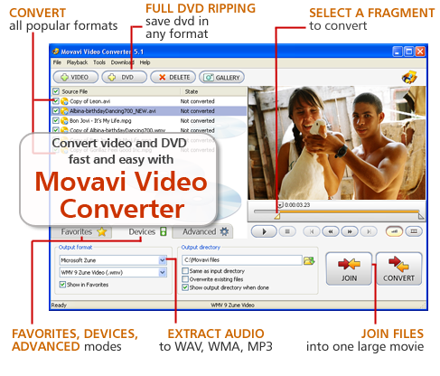 Movavi Video Converter - Personal Platinum 7.1.26.03 software screenshot