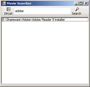 Movie Searcher 1.0.0.0 software screenshot