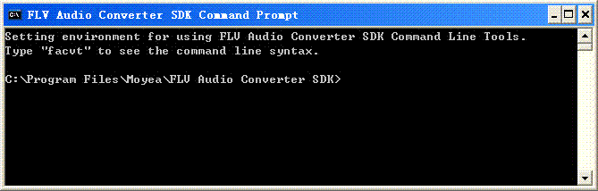 Moyea FLV Audio Converter SDK 2.0.0.9 software screenshot
