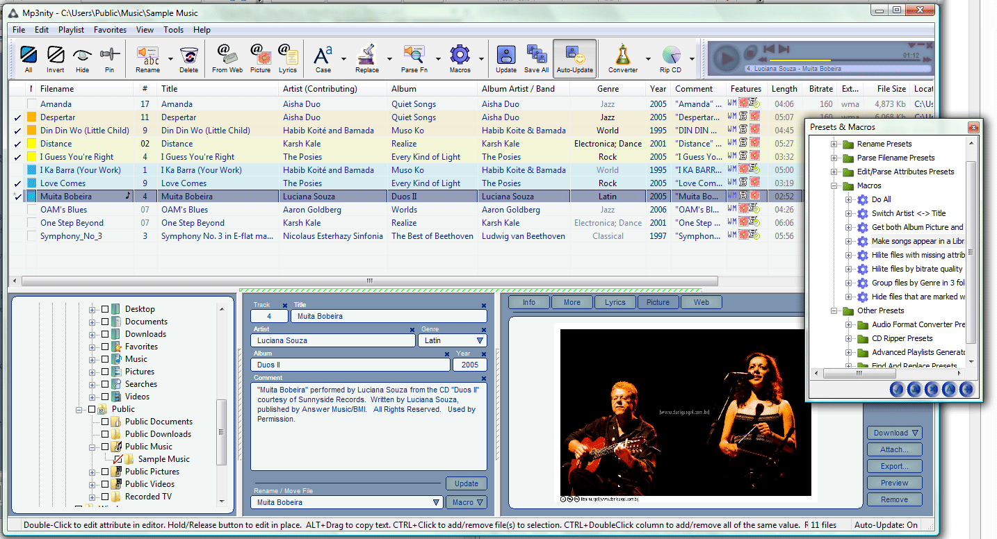 Mp3nity 2.2.105 software screenshot