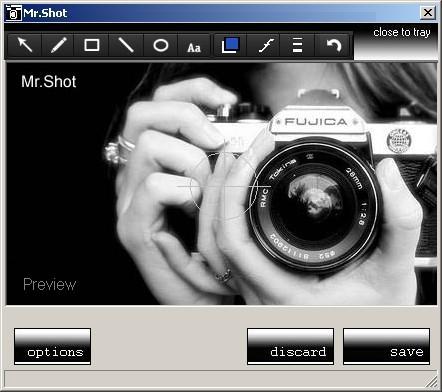 Mr Shot 1.53 software screenshot