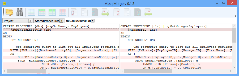 MssqlMerge 1.2.0 software screenshot