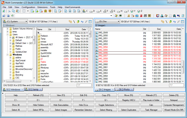 Multi Commander 7.1.0.2347 software screenshot