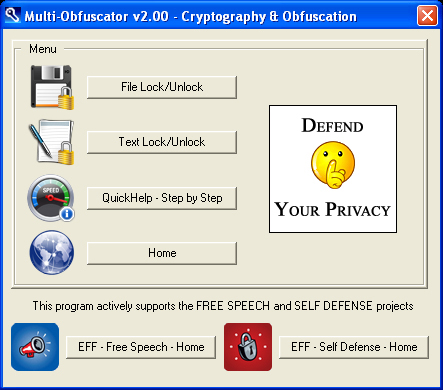 Multi-Obfuscator 2.00 software screenshot