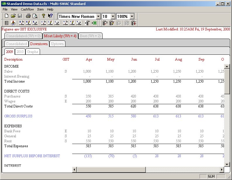 Multi-SWAC Standard 1.3.24.1 software screenshot