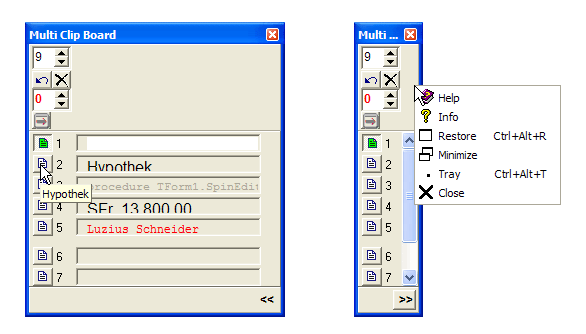 MultiClipBoard 4.0.0 software screenshot
