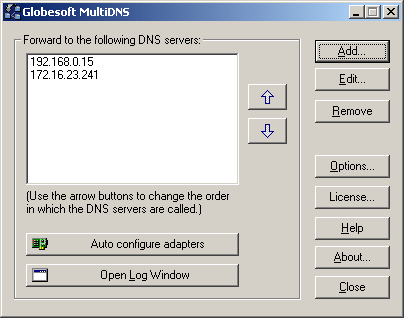MultiDNS 1 software screenshot