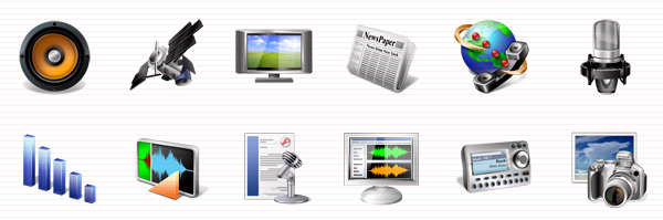 Multimedia Icons Vista 1.0 software screenshot