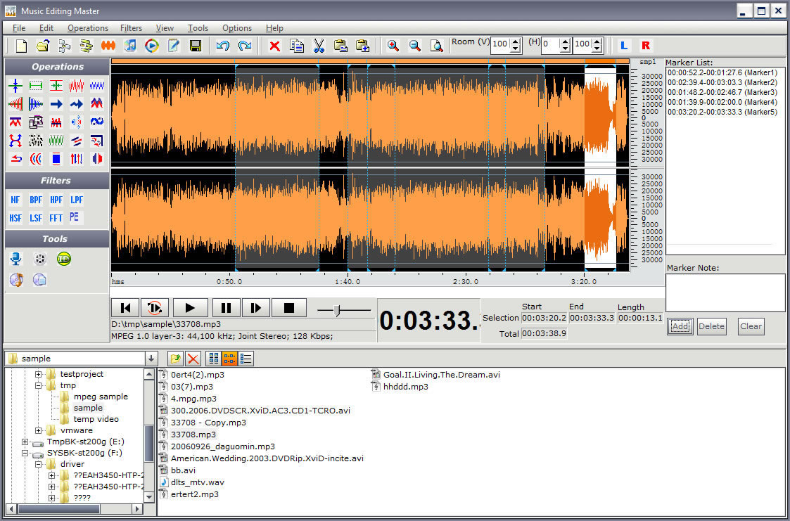 Music Editing Master 11.6.5 software screenshot
