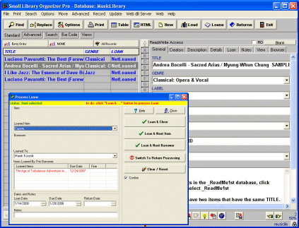 Music Library Organizer Pro 3.2 software screenshot