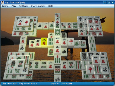My Free Mahjong 3.2 software screenshot