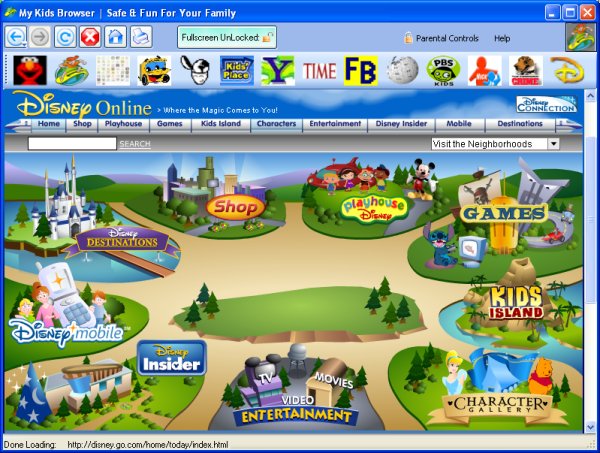 My Kids Browser 2.0.4.0 software screenshot