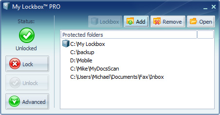 My Lockbox 4.0.4.0.1.701 software screenshot