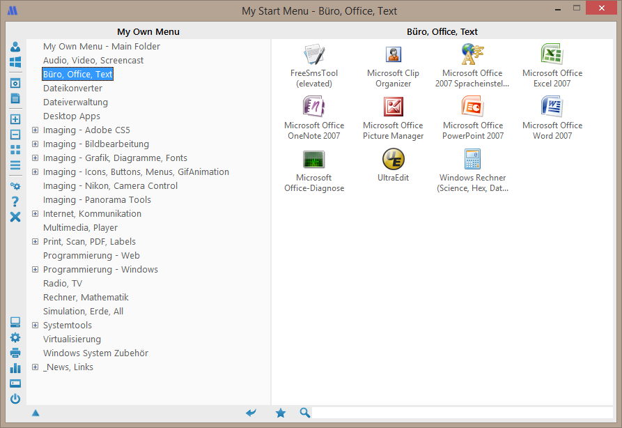 My Start Menu 1.21 software screenshot