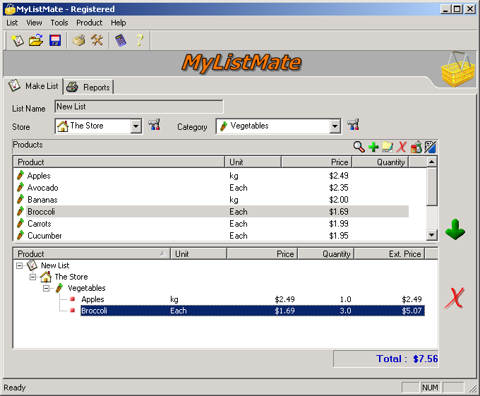 MyListMate 2.50.2 software screenshot