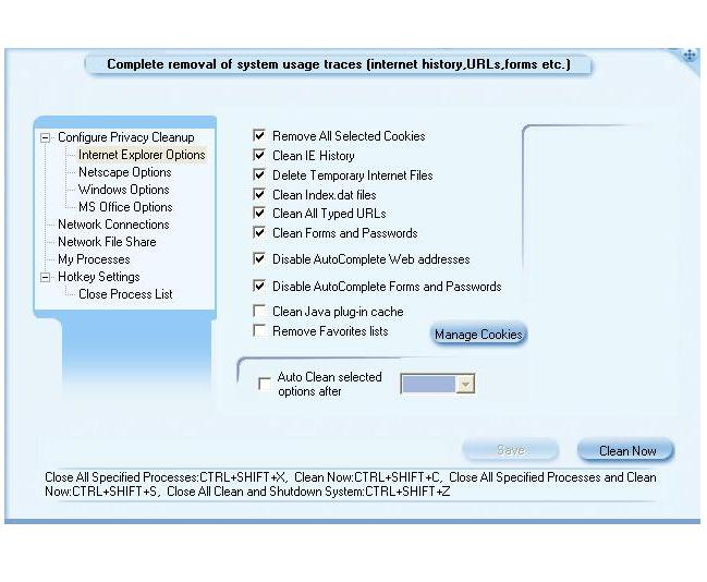 MyPrivacy TS3.0.0/MP5.5.3 software screenshot