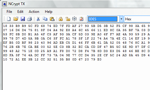 NCrypt TX 2.3 software screenshot