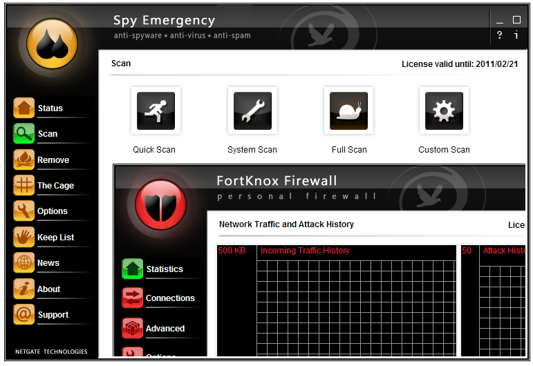NETGATE Internet Security 19.0.590 software screenshot