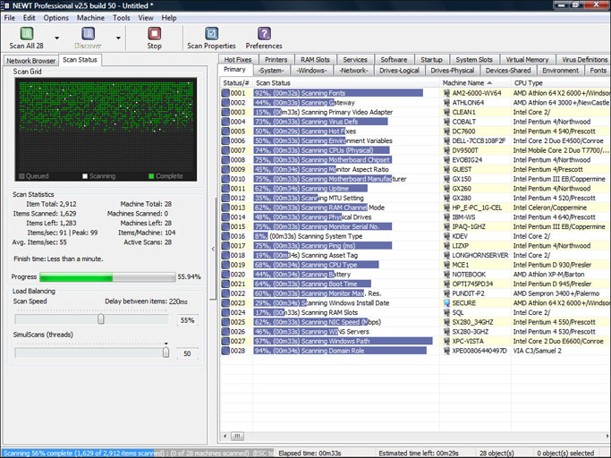 NEWT Professional 2.5.323 software screenshot