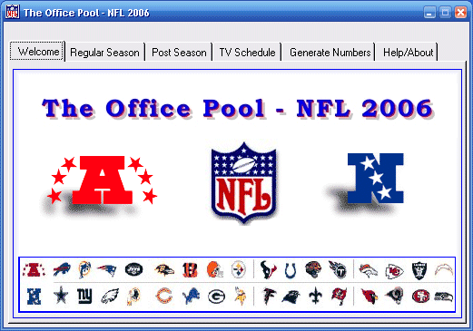 NFL Office Pool 2.0.0.6 software screenshot