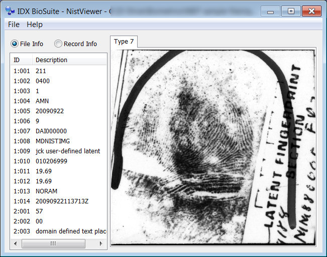 NISTViewer 1.0.0.8 software screenshot
