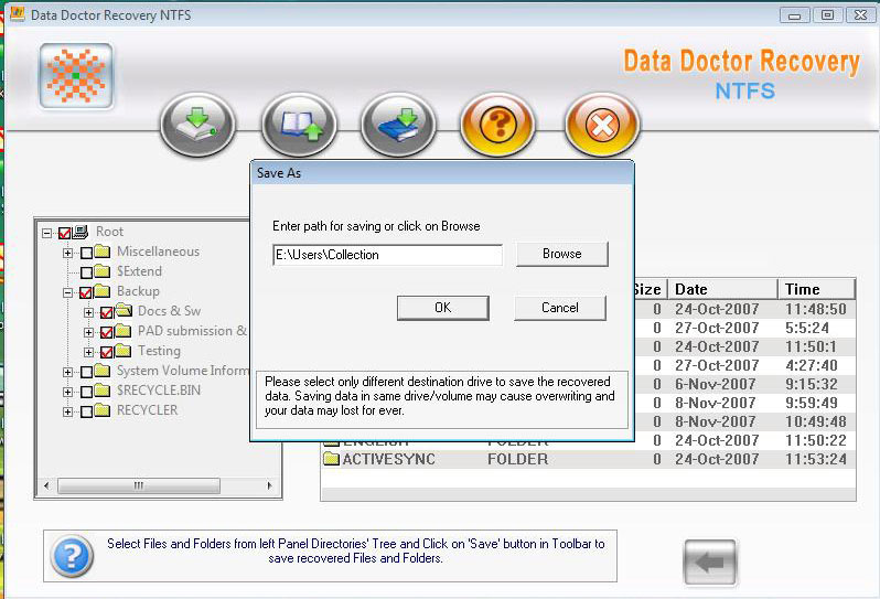 NTFS Disk Repair 3.0.1.5 software screenshot