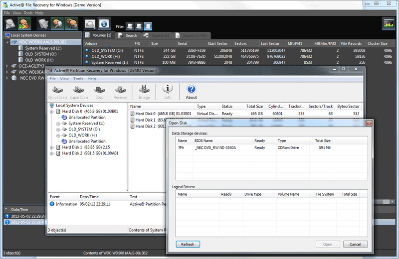 NTFS Recovery Toolkit 7.0.0.0 software screenshot