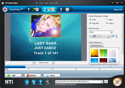 NTI Media Maker 9.0.1.9103 software screenshot