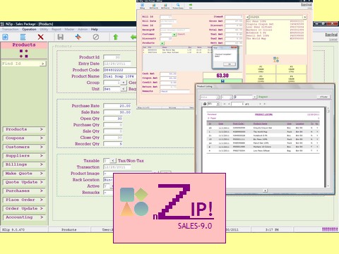 NZip - Sales Package 9.0.470 software screenshot