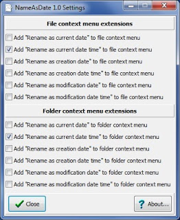 NameAsDate 1.0 software screenshot
