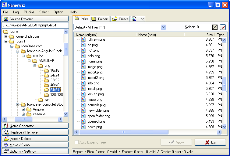 NameWiz 4.111 software screenshot