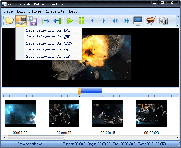 Naturpic Video Cutter 5.20 software screenshot