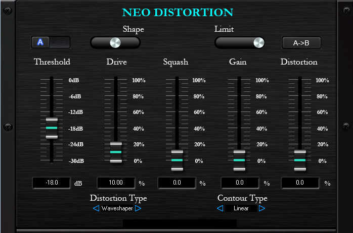 Neo Distortion 1.0 software screenshot