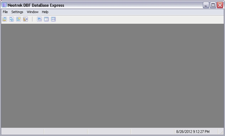 Neotrek DBF Database Express 1.59 software screenshot