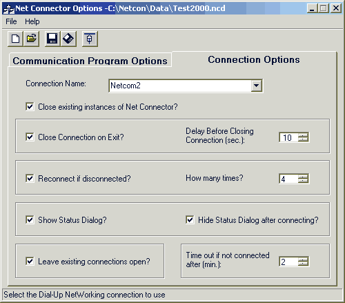 Net Connector 2.1 software screenshot