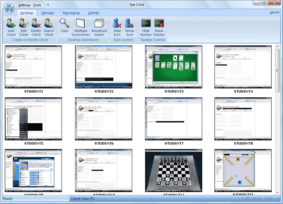 Net Orbit 2.0 software screenshot