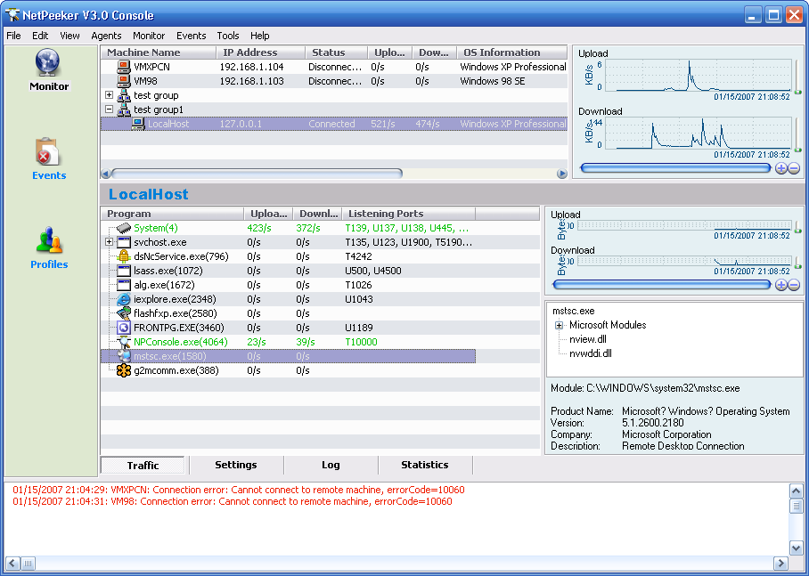 Net-Peeker Group Edition 3.50.1177 software screenshot