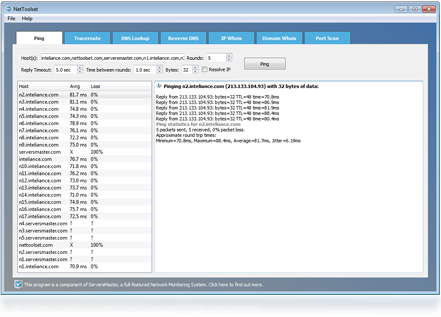 NetToolset 1.1.8 software screenshot