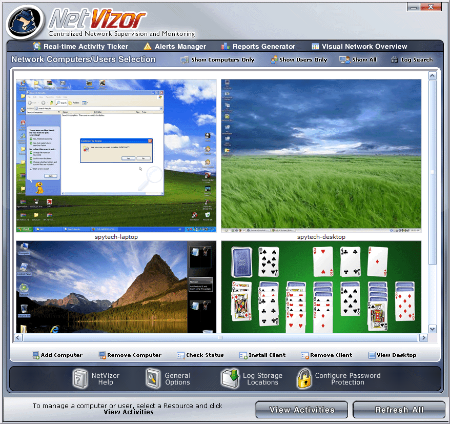 NetVizor 6.1 software screenshot