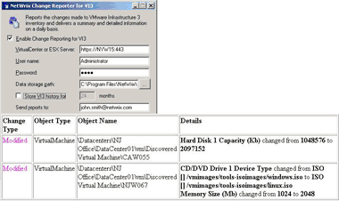 NetWrix VMware Change Reporter 3.0.106 software screenshot