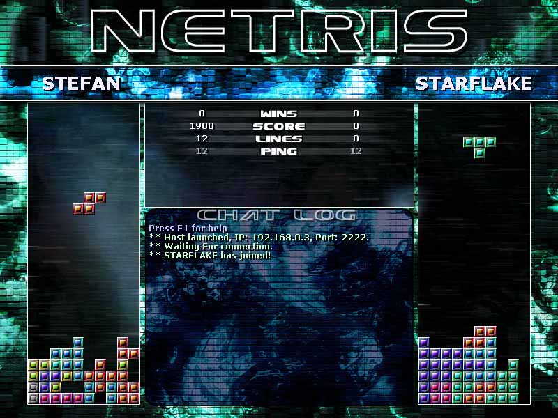Netris 1.2 software screenshot