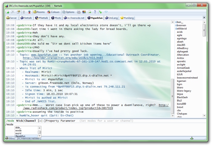 Nettalk 6.7.16 software screenshot