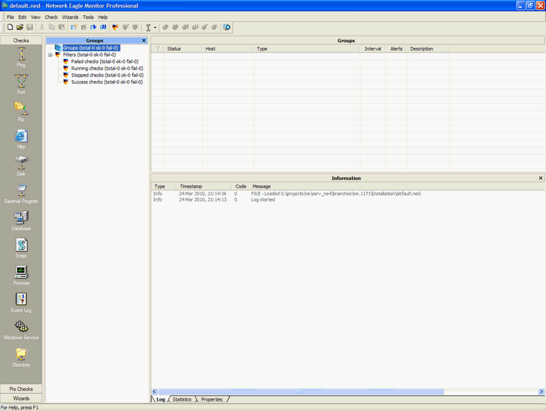 Network Eagle Monitor Pro 4.21.1409 software screenshot