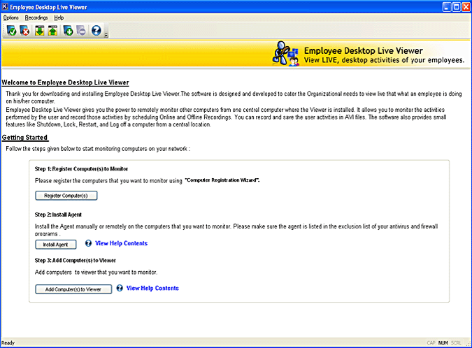 Network PC Monitor 11.02.01 software screenshot